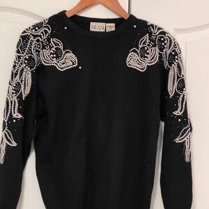 Vintage Nilani Beaded Sweater Beautiful!